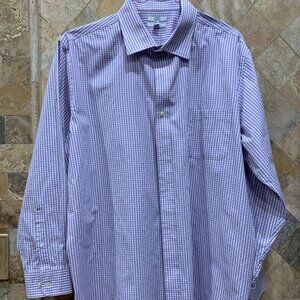 Croft & Barrow Purple/White Striped Shirt